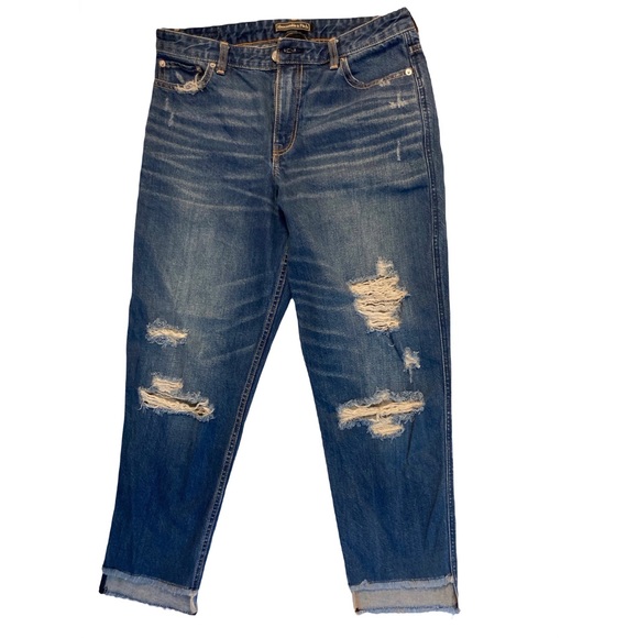 Abercrombie Fitch Signature Collection Cropped Jeans Size 30 - Picture 1 of 15